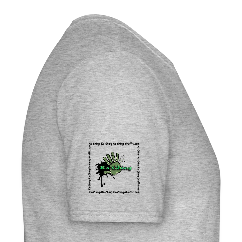 Unisex T-Shirt Ching Green Logo CHGR-T-01c - heather grey