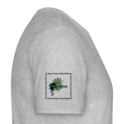 Unisex T-Shirt Ching Green Logo CHGR-T-01c - heather grey