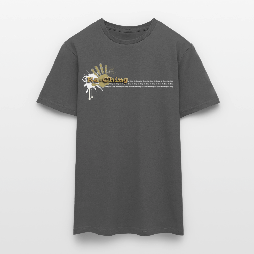 Unisex T-Shirt Ching Gold Logo WH/Dark CHGD-T-02d - charcoal grey
