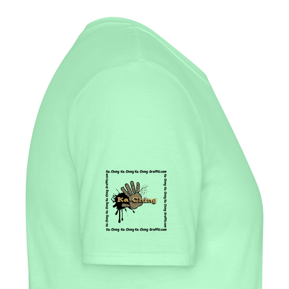 Ka-Ching T-Shirt Ching Gold Logo CHGD-T-02w - mint green