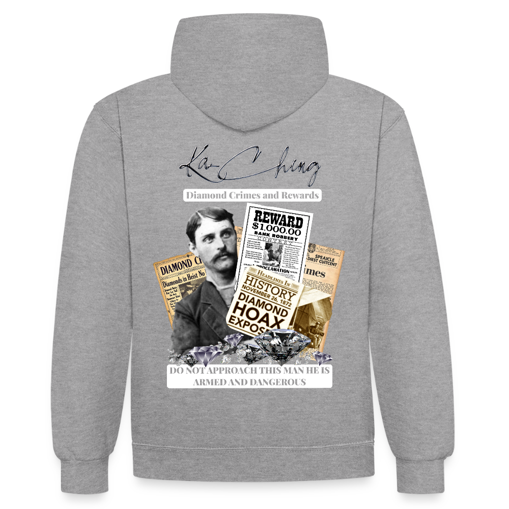 Diamond Range Diamond Hoax Hoodie limited edition - heather grey/navy