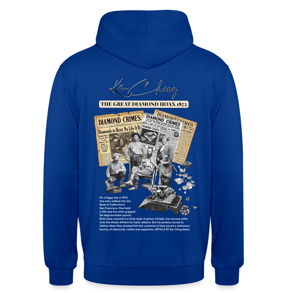 Diamond Range Unisex Hoodie limited editions design 2 - bright royal