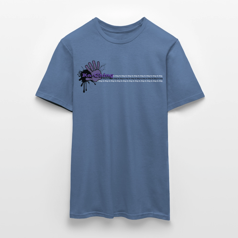 Unisex T-Shirt Ching Purple Logo CHPU-T-06c - dove blue 