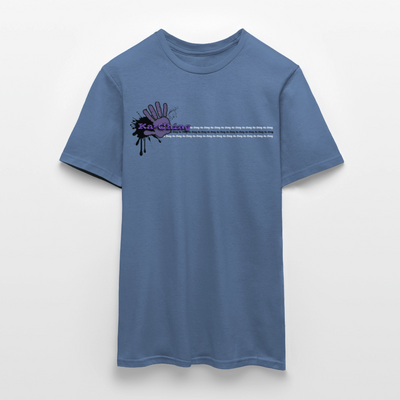 Unisex T-Shirt Ching Purple Logo CHPU-T-06c - dove blue 