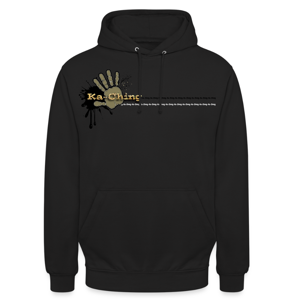 Unisex Hoodie Ching Gold logo - black