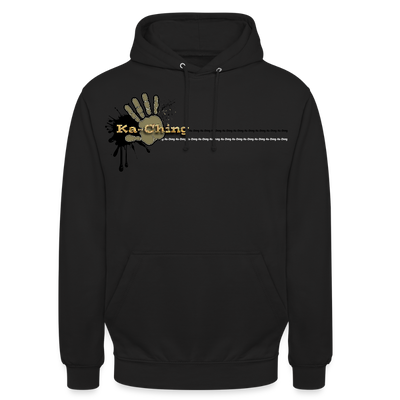 Unisex Hoodie Ching Gold logo - black