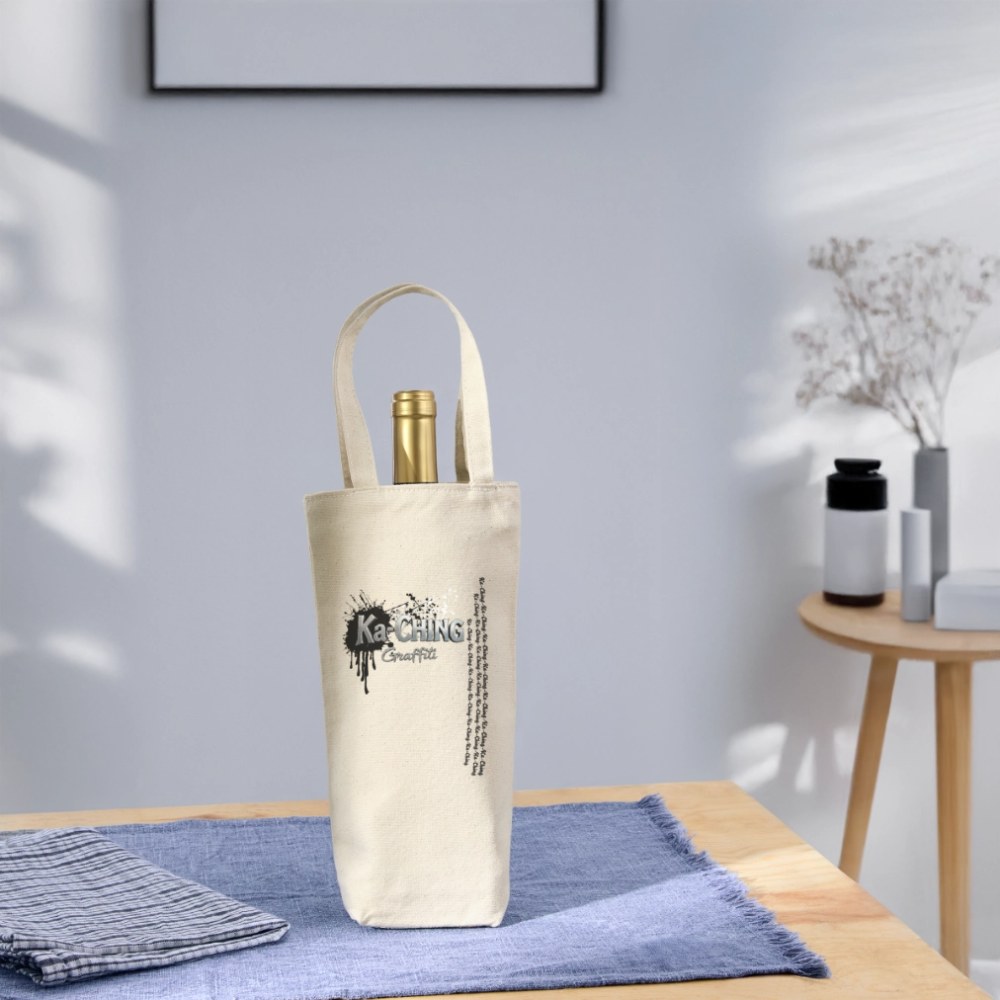 Ka-Ching Gift Bag for Bottles (silver) - nature