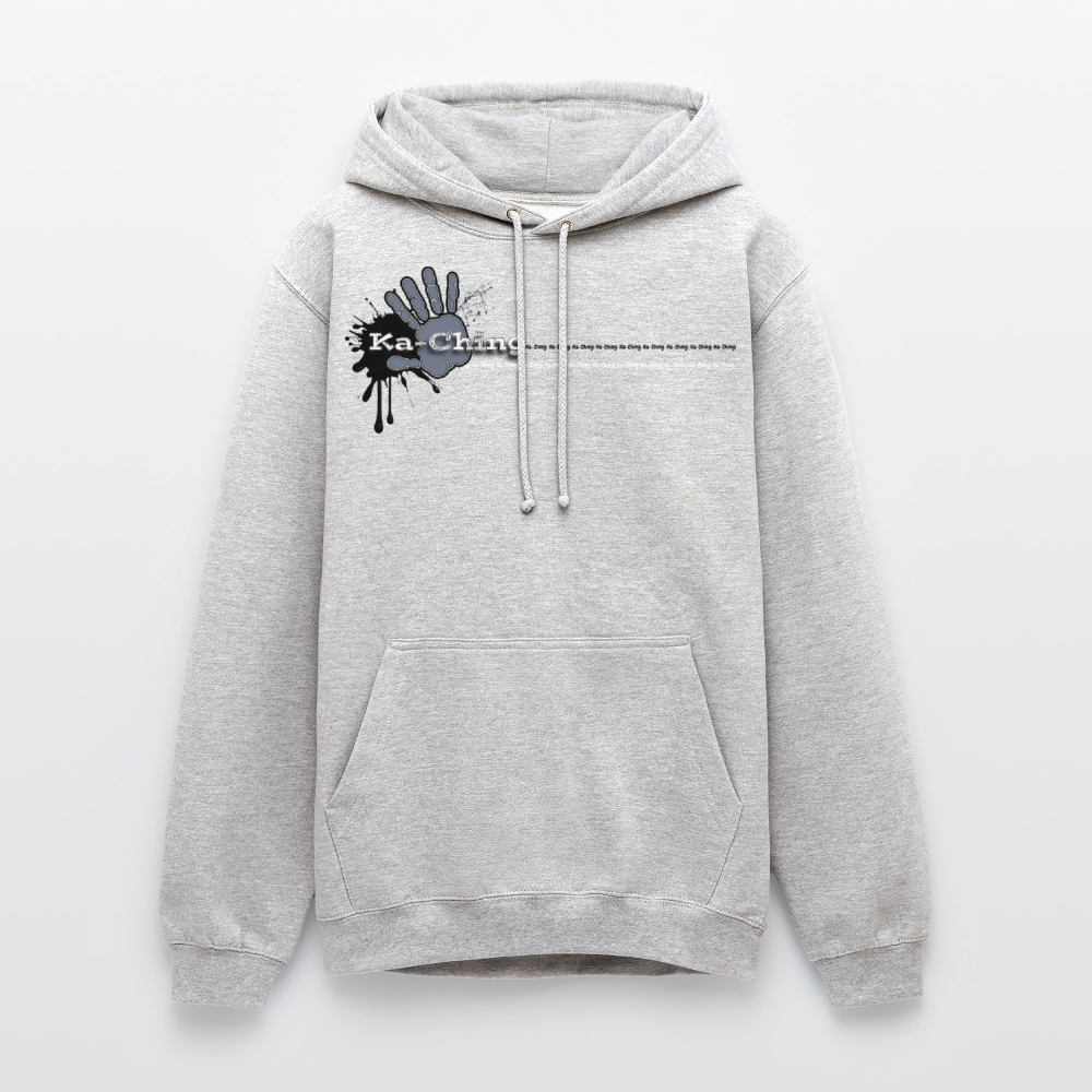Unisex Hoodie Ching Silver logo - light heather grey