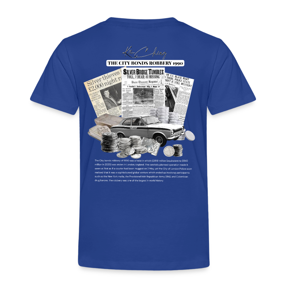 Silver Range City Bonds Robɓery 1990 Tee limited edition - royal blue
