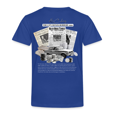 Silver Range City Bonds Robɓery 1990 Tee limited edition - royal blue