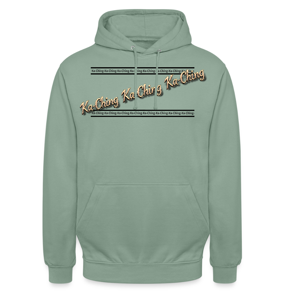 Ka-Ching Unisex Hoodie design 2 - steel green