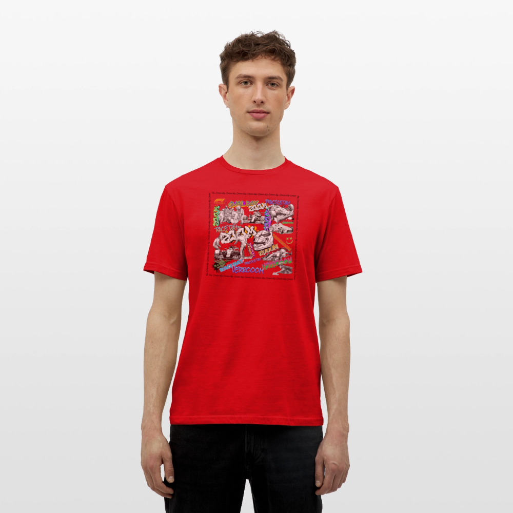 Unisex T-Shirt F1 Graffiti - red