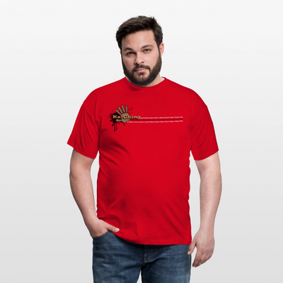 Unisex T-Shirt Ching Gold Logo CHGD-T-02c - red