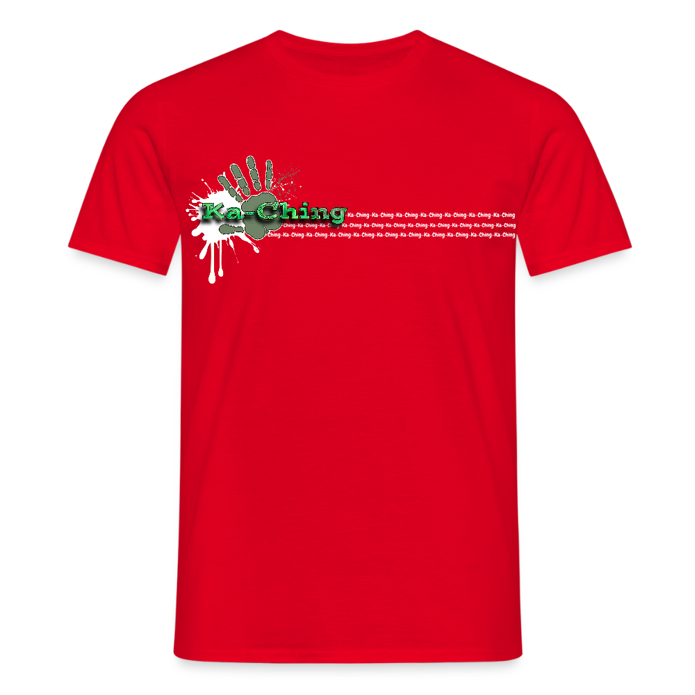 Unisex T-Shirt Ching Green Logo WH/Dark CHGR-T-01d - red
