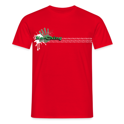Unisex T-Shirt Ching Green Logo WH/Dark CHGR-T-01d - red