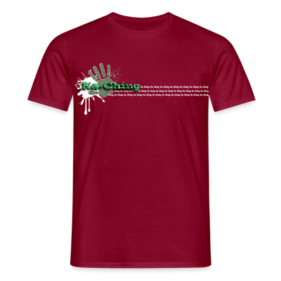 Unisex T-Shirt Ching Green Logo WH/Dark CHGR-T-01d - brick red