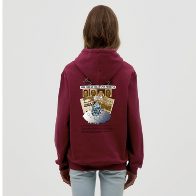 Diamond Range Unisex Hoodie limited editions design 2 - bordeaux