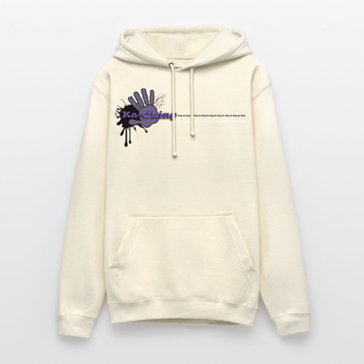 Unisex Hoodie Ching Purple logo - vanilla