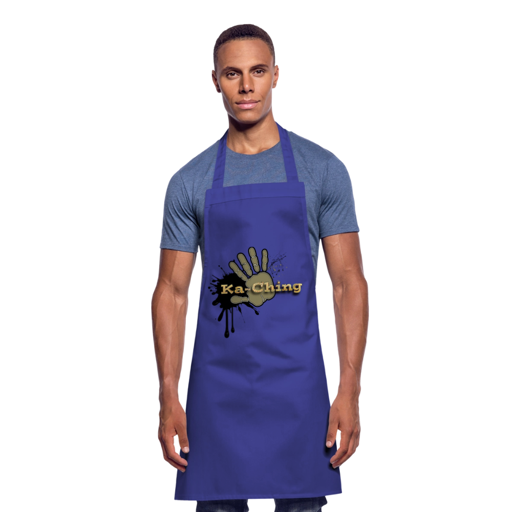Cooking Apron gold - royal blue