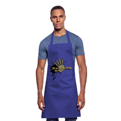 Cooking Apron gold - royal blue