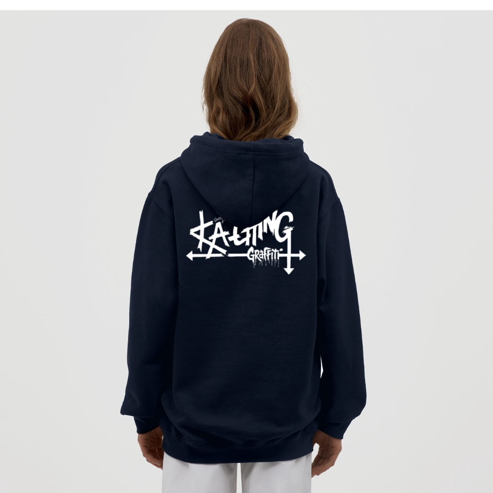 Minimal Range Unisex Hoodie limited Ka-Ching ⁶design - navy