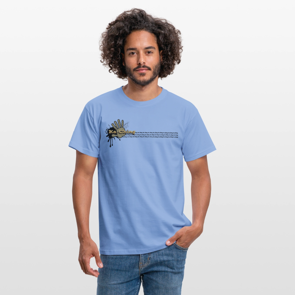 Ka-Ching T-Shirt Ching Gold Logo CHGD-T-02w - carolina blue