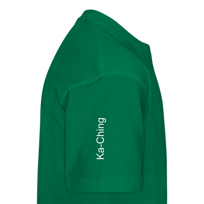 Unisex T-Shirt Ching Silver Logo - kelly green