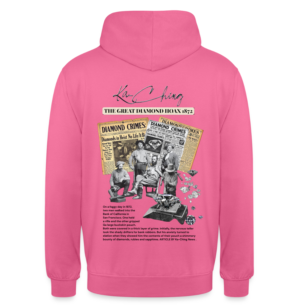 diamond range limited edition Hoodie  design 1 light background - pink
