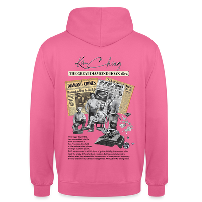 diamond range limited edition Hoodie  design 1 light background - pink