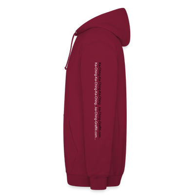 Ka-Ching Unisex Hoodie Ching Bronze logo - bordeaux