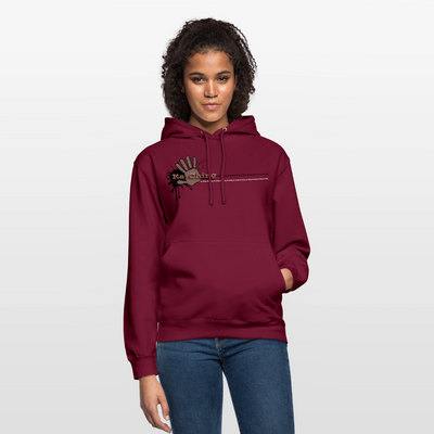 Ka-Ching Unisex Hoodie Ching Bronze logo - bordeaux