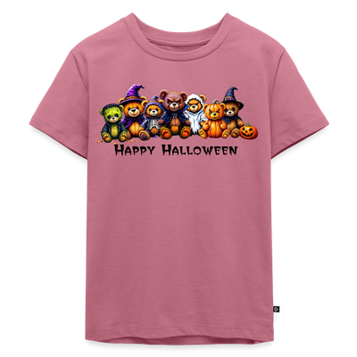Teddies Halloween Tee - mauve