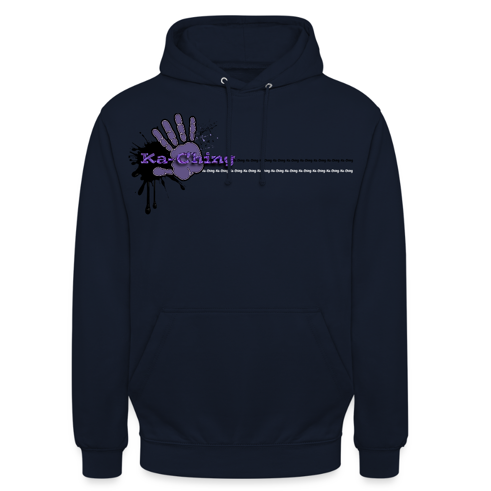 Unisex Hoodie Ching Purple logo - navy