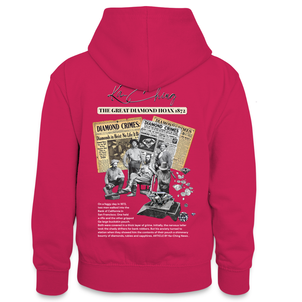 Diamond Range The Great Hoax 1872 Hoodie limited edition - pink/navy