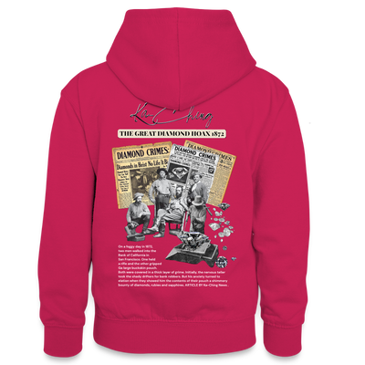 Diamond Range The Great Hoax 1872 Hoodie limited edition - pink/navy