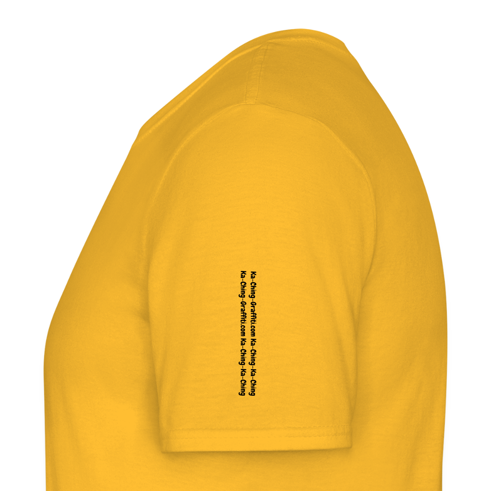 Ka-Ching T-Shirt Ching Gold Logo CHGD-T-02w - yellow