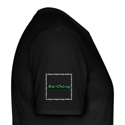 Unisex T-Shirt Ching Green Logo WH/Dark CHGR-T-01d - black