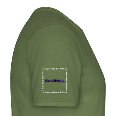 Unisex T-Shirt Ching Purple Logo WH/Dark CHPU-T-06d - military green