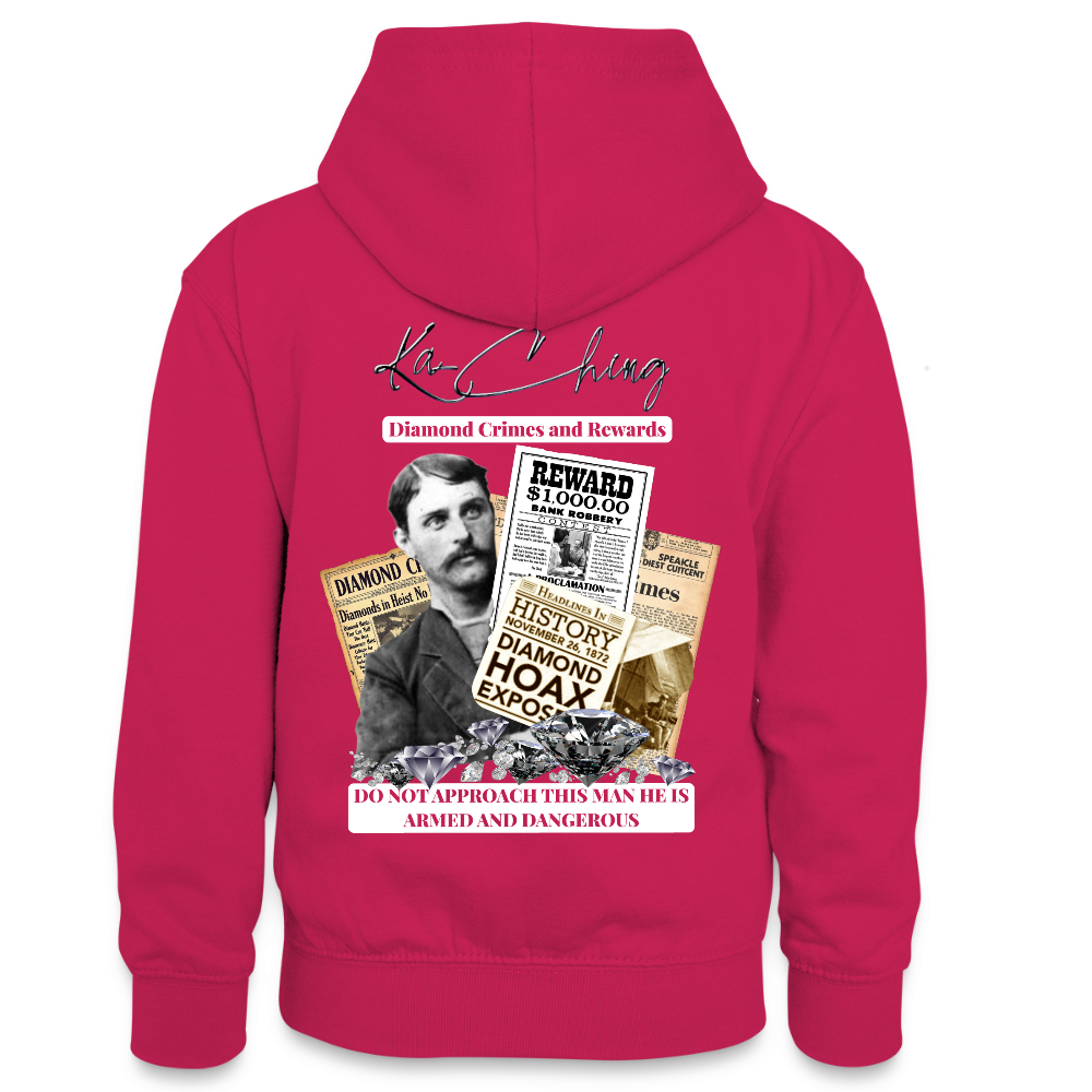 Diamond Range Diamond Hoax Hoodie limited edition - pink/navy