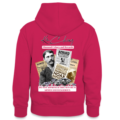 Diamond Range Diamond Hoax Hoodie limited edition - pink/navy