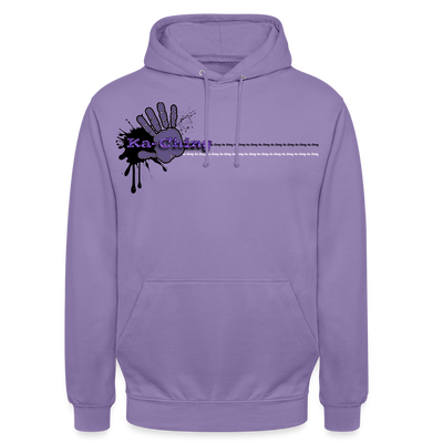 Unisex Hoodie Ching Purple logo - lavender