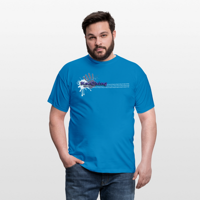 Unisex T-Shirt Ching Purple Logo WH/Dark CHPU-T-06d - royal blue