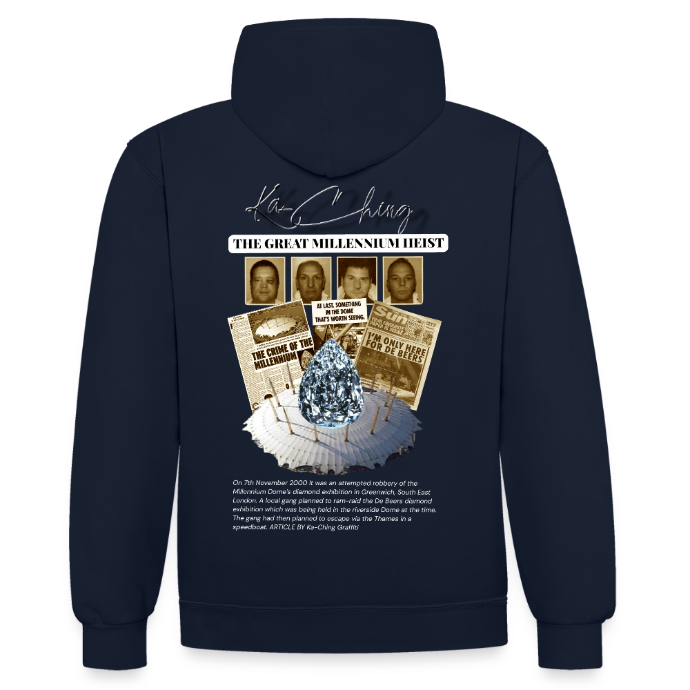 Diamond Range Millenium Heist 2000 Hoodie limited edition - navy/heather grey