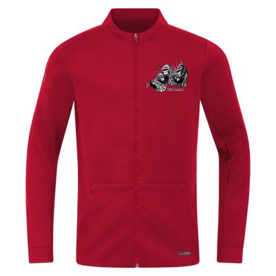 Made in Rwanda unisex Zipped Hoodie JAKO Pro Casual Jacket - dark red