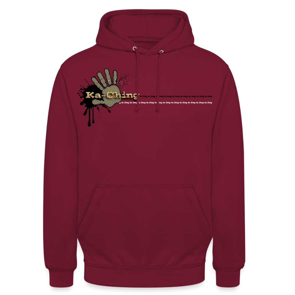 Unisex Hoodie Ching Gold logo - bordeaux