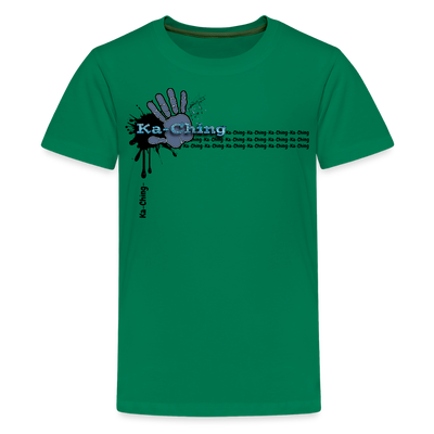 Unisex T-Shirt Ching Blue Logo - kelly green