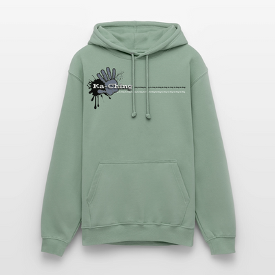 Unisex Hoodie Ching Silver logo - steel green