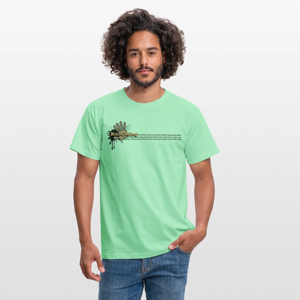 Ka-Ching T-Shirt Ching Gold Logo CHGD-T-02w - mint green