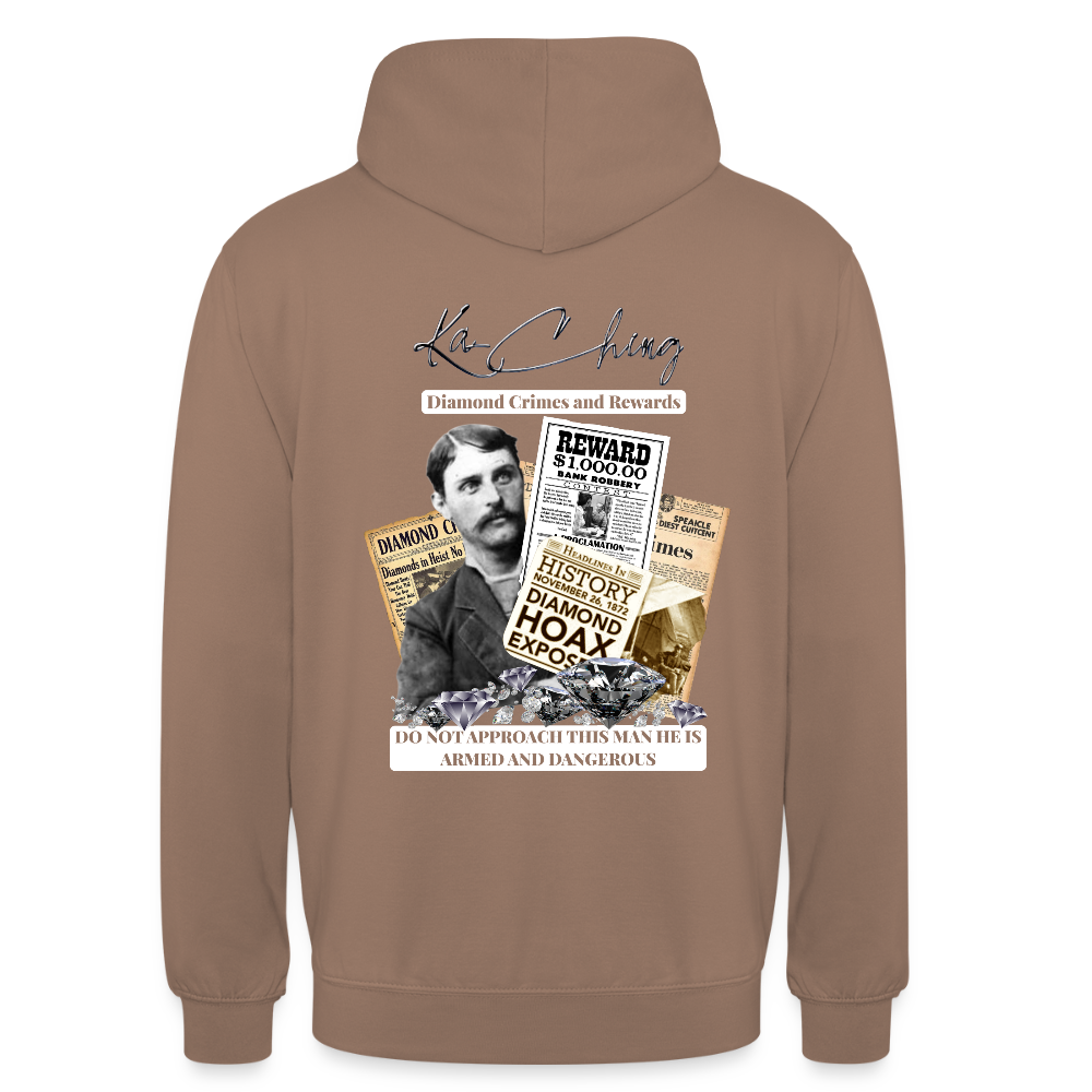 diamond range limited edition Hoodie  design 3 - mocha