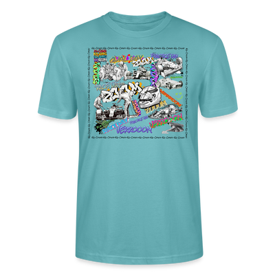 Ka-Ching Motorsports Graffiti T-Shirt - pastel turquoise